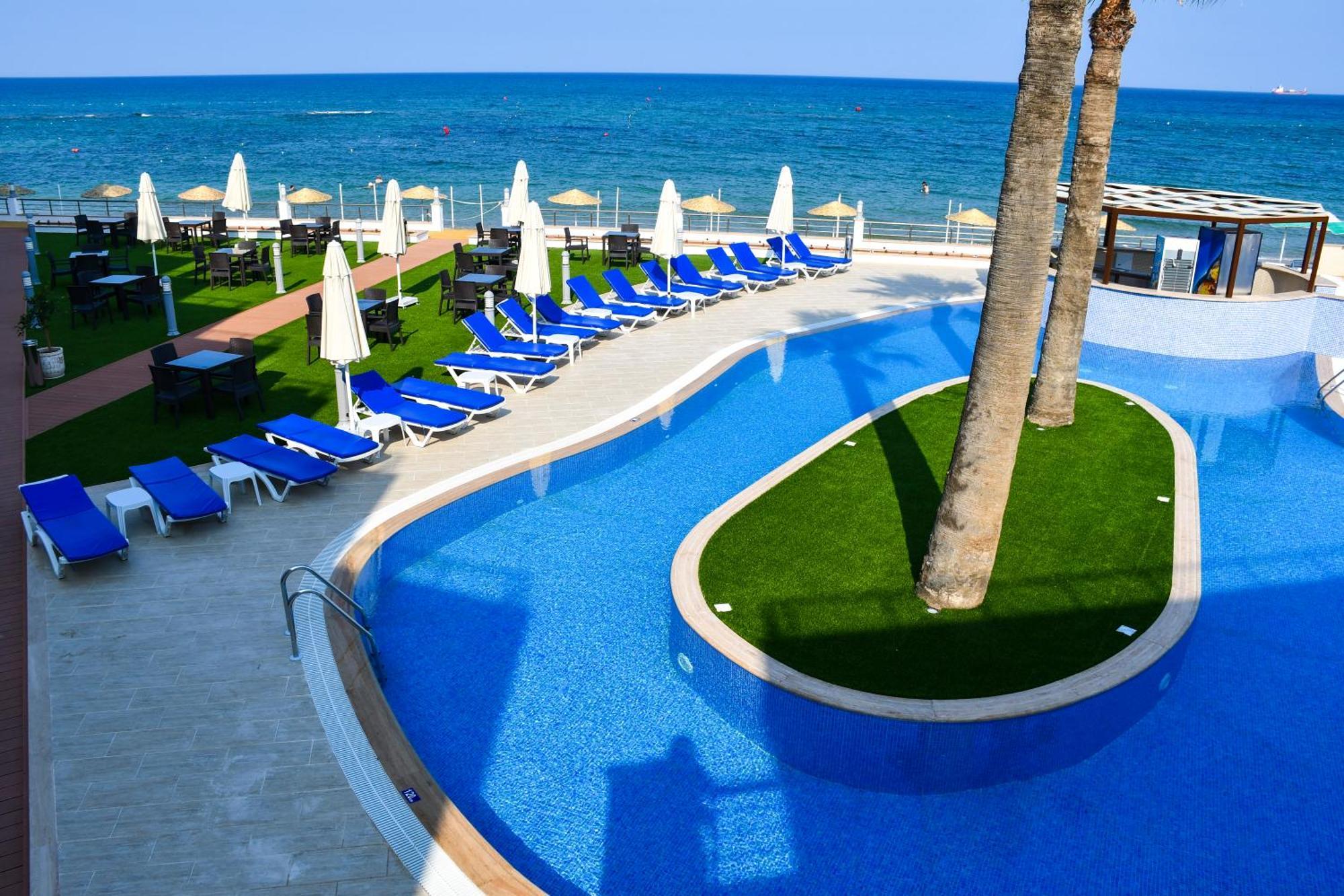 Mimoza Beach Hotel Agios Sergios 외부 사진